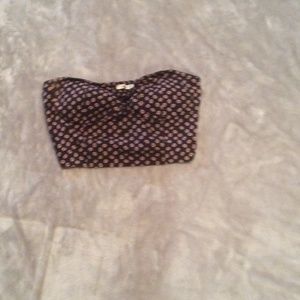 Crop top, elastic back, size M